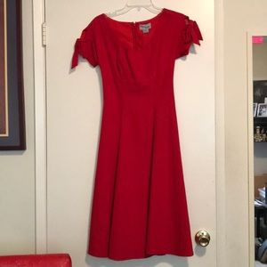 Red Unique Vintage Dress